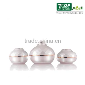 Manufacturers Free Sample Shiny Acrylic Luxurious Ball Shape Cosmetic Jar 30g 50g 120g Acrylic Cream Jar thumbnail-1