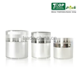 2015 Hot Selling Plastic Acrylic Airless Cream Jar With Pump Dispenser thumbnail-1