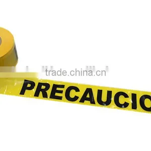 Caution Tape Yellow With Black Words PERCAUCION on the PE Film SGS and TUV Certification Caution Tape thumbnail-1