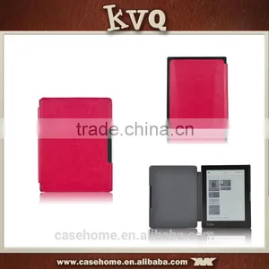 Smart Side Open Style Leather Case Cover for Kobo Aura 6" Ereader thumbnail-1