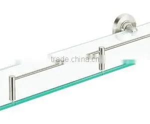 Stainless Steel Single Tier Glass Shelf thumbnail-1