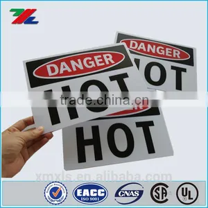 DANGER Safety Sign Custom Printed ; Plastic / Aluminum / Adhesive Label Custom Printed Safety Signs Quality Choice thumbnail-1