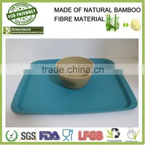 Colorful Biodegradable Bamboo Fiber Fast Food Tray thumbnail-1