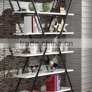 2015 Hot Sale Cheap Price Modern Simple Design Bookcase , Fashion MDF Simple Bookcases/ Shelf , Wholesale Modern Corner Bookcase thumbnail-1