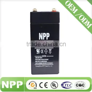 Rechargeable Sealed Lead Acid Battery 4v 4.0ah for Lamp thumbnail-1