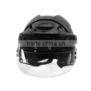 High Quality Strong PP TPU Ear Protector Ice Hockey Helmet for Sale With Wire or Stainless Stell Mask Grill thumbnail-1