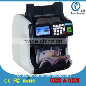 Two-pocket Currency Sorter/mix Notes Discriminator/fake Note Detector/cash Counter/bill Counting Machine for Afghan Afghani(AFN) thumbnail-1