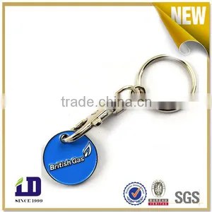 Full Color Enamel Trolley Coin Keychain thumbnail-1