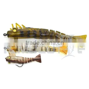 Kmucutie CHS006 Soft Shrimp Lure 5 Sections Body Live Smart Shrimp Bait for Octopus thumbnail-5