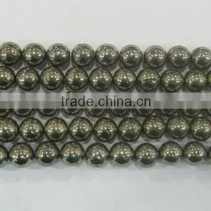 Wholesale A Grade Pyrite for Sale, Natural Gemstone Round Beads Series thumbnail-1