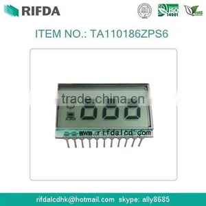 Monochrome 3 Digits Segment Lcd Display Panel With Pins thumbnail-1