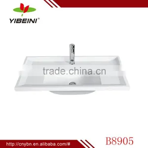 Vanity White Ceramic Cabinet Basin thumbnail-1