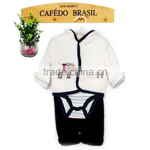 Autumn & Winter Warm Clothes Set Kids 3 Pcs Clothes Set thumbnail-5