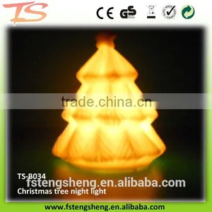 TS-B034 LED Soft PVC Flashing X'mas Tree/7 Color Changing Mini Night Lights thumbnail-4