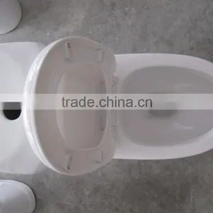 Ceramic One Piece Cheap WC Toilet With Soft Close Seat thumbnail-4