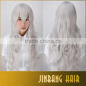 2016 Hot Sale Cheap Good Quality Synthetic Cosplay Wigs 80cm Long Wavy Female Fashion Looking Wigs of for Sale thumbnail-5
