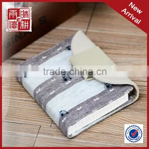 Fabric Cover Magnetic Notebook With Grid Inside Pages thumbnail-1