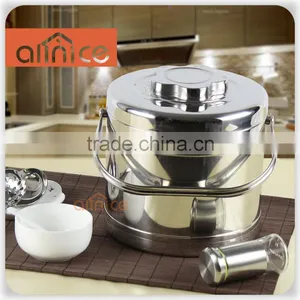 Supper Big Size Hand Pot Keep Food Warm Durable Stainless Steel Food Container thumbnail-1