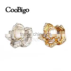 Fashion Jewelry Flower Rhinestone Pearl Brooches Pin Wedding Girl Gift Dresses Hijab Scarf Apparel Accessories thumbnail-1