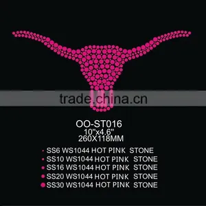 Unique Hot Pink OX - Head Design Printable Stickers thumbnail-1