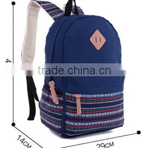 Hot Sale Unique Design Cotton Canvas Backpack Bag thumbnail-2