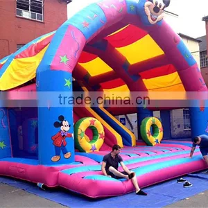 Lanqu Micky Mouse Inflatable Jumping Combo With Slide thumbnail-1