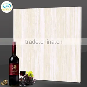 600*600 24x24 Beige Wood Grain Gres Porcelain Tile Soluble Salt Polished Tile thumbnail-1