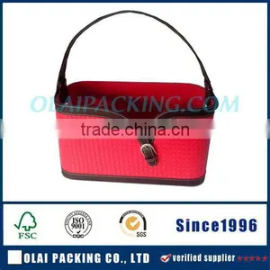 2015 Luxury Large Capacity Hamper Box With Handle Red thumbnail-1