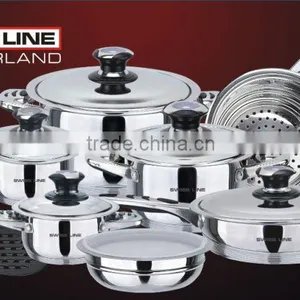 16pcs Swiss Line Stainless Steel Cookware/cooking Sets Wih Low Price thumbnail-3