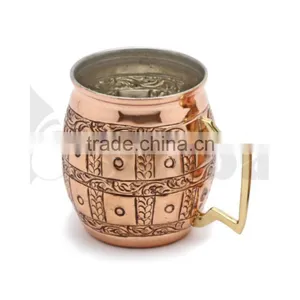 Solid Copper Beer Mug, 16 Oz Moscow Mule Copper Mug thumbnail-1