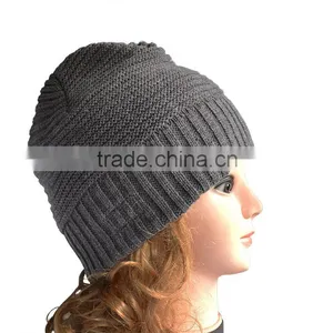 Beanie Winter Hat Type and Knitted,Acrylic Beanie Pattern Selling Hats Beanie thumbnail-6