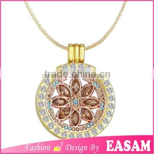 2016 New Design Alternative Crystal Locket Pendant Necklace thumbnail-1