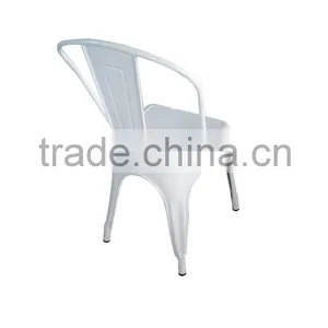 2016 Hot Sale Industrial Metal Chair Gloss Finish Dinning Colorful Stackable Side Chair thumbnail-4