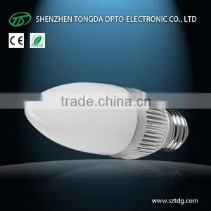 3W 12v 24v E14 E27 B22 Led Candle Bulb RA>80 (CE& Rohs) thumbnail-1