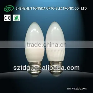 E14 E27 B22 Led Candle Bulb Ceramic 3w Dimmable With Samsung Chip(CE&Rohs) thumbnail-1