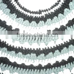 100% Cotton Hand Knitted Crochet Jewish Kipa, Yarmulka,Yarmulkes,Jewish Religious Judaica Skullcap thumbnail-2