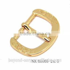 24.5MM D Shape Handbag Buckle in Gold Finish thumbnail-4