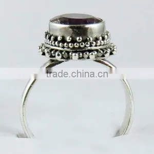 Simple Design !! Purple Amethyst 925 Sterling Silver Ring, Handmade Silver Jewelry, Silver Jewelry Exporter thumbnail-6