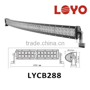 50'' Curved 96*3W Super Bright Double Row LED Driving Light Bar, 288W Offroad Curved LED Light Bar thumbnail-2