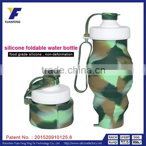 Light Portable Silicone Foldable Water Bottle Sport Products thumbnail-1