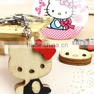 HelloKitty Wood Key Chain/creative Wood Key Chain thumbnail-5