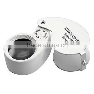 LED UV Illuminated Folding Loupe Jeweler Magnifier thumbnail-1