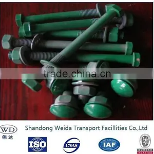 Standard Galvanized Highway Guardrail Used Bolt and Nut thumbnail-3