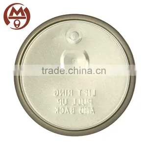 Canned Food Packaging 65mm 211# Full Open Aluminum Can Easy Open Lid thumbnail-2