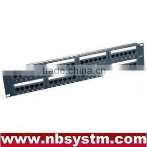 48 Port UTP Cat5e/Cat6 Patch Panel 19" 2U, Krone & 110 Dual IDC thumbnail-1