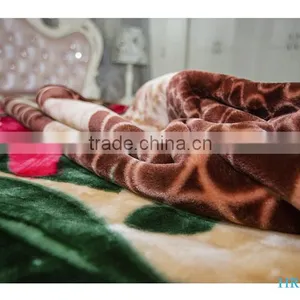 Hot Selling New Design 100 % Polyester Korean Style2Ply Mink Blanket thumbnail-4