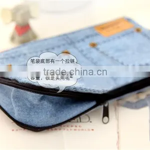 Shorts Big Capacity Pencil Case Canvas Cosmetic Bag thumbnail-5