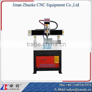 Cheap 4 Axis CNC Carving Machine For Aluminum Copper Acrylic ZK-6060 With Ball Screw Transmission&Linear Square Guide Way thumbnail-3