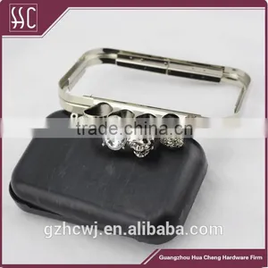 Fashion Skull Clasp Box Purse Frame Clutch Handbag Frame With Covers thumbnail-2