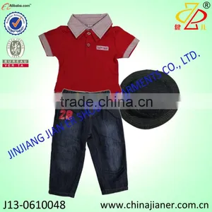 New Summer Fashion Cotton Boy 3pcs Gift Set thumbnail-4